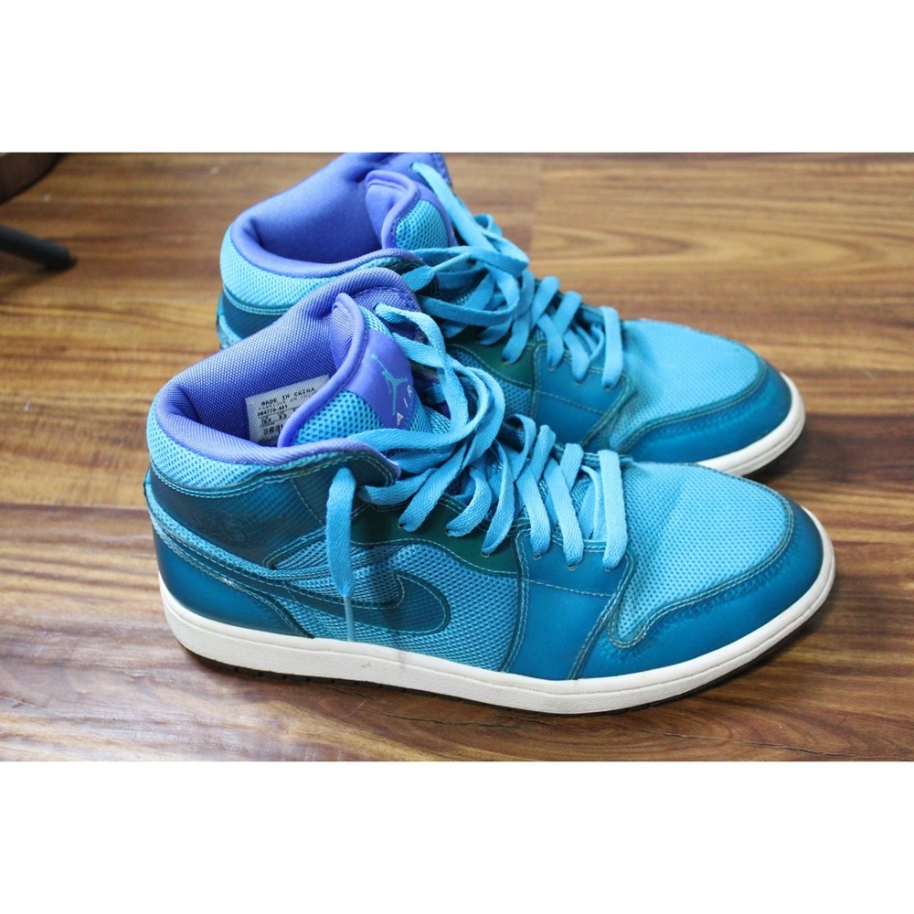 Nike Air Jordan 1 Phat Basketball Shoe Mens SZ 10.5 364770-401 Charlotte Hornets